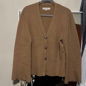 LOFT Women's Brown Cardigan Sweater